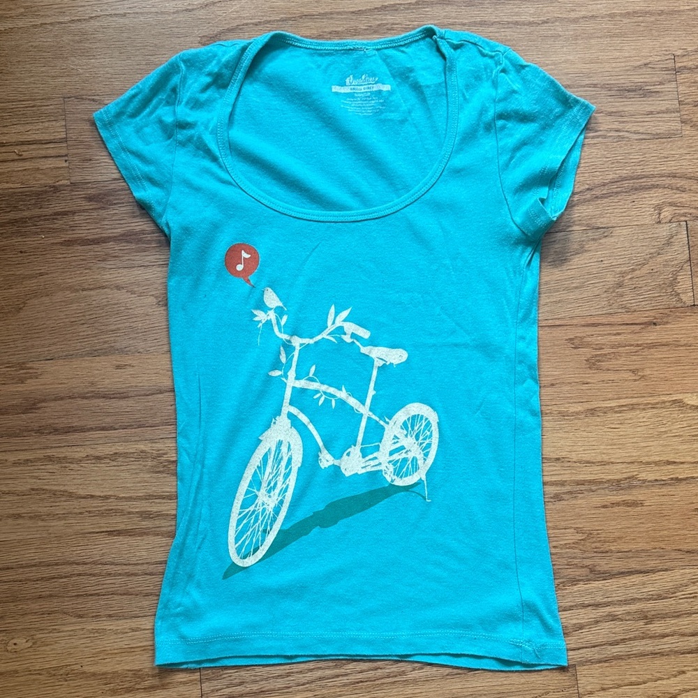 Blue Bicycle Threadless Graphic T-Shirt